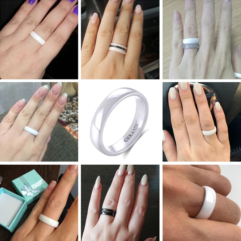 Tigrade, 2 мм, 4 мм, 6 мм, белое керамическое кольцо, черное, обручальное, для мужчин и женщин, кольца, модные, классические, специальный дизайн, Anillos, ювелирные изделия