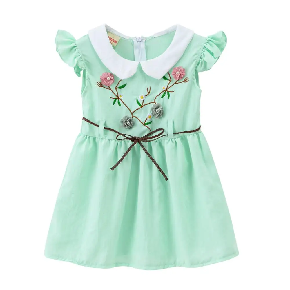 

Girls Dress Infant Kids Baby Girls Summer Dress Flower Print Sleeveless Suspender Princess Tutu Dress With Hat