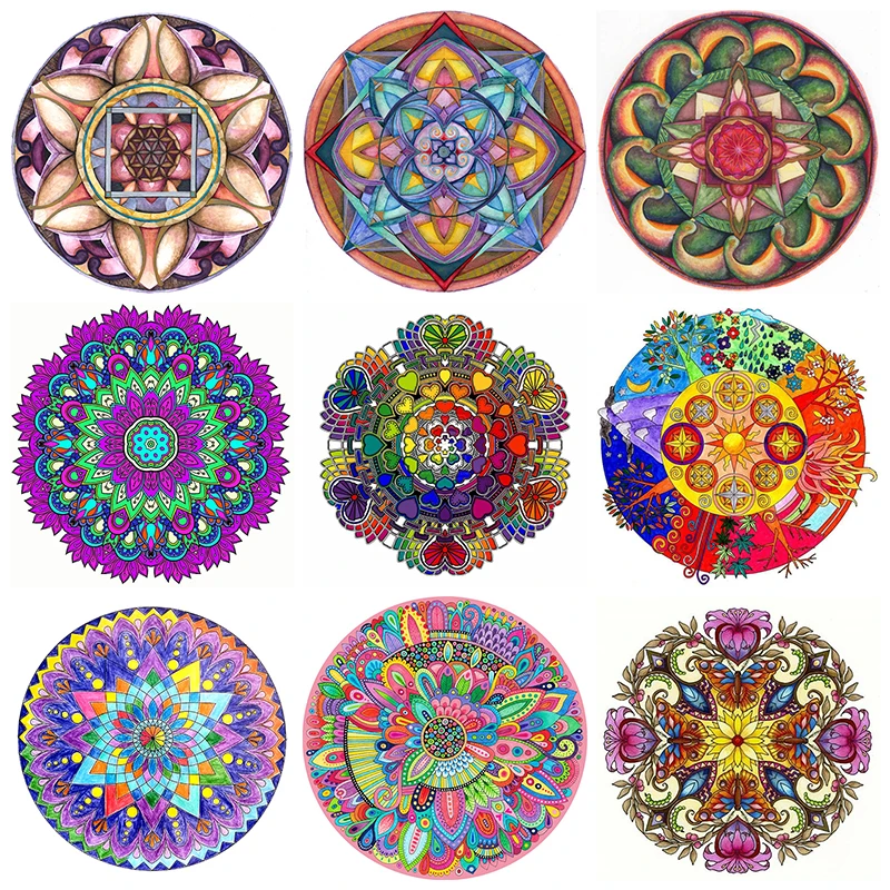 

ZOOYA DIY 5D Diamond Painting Mandala Diamond Embroidery Full Square Drill Flower Picture Rhinestones Mosaic Cross Stitch Kits