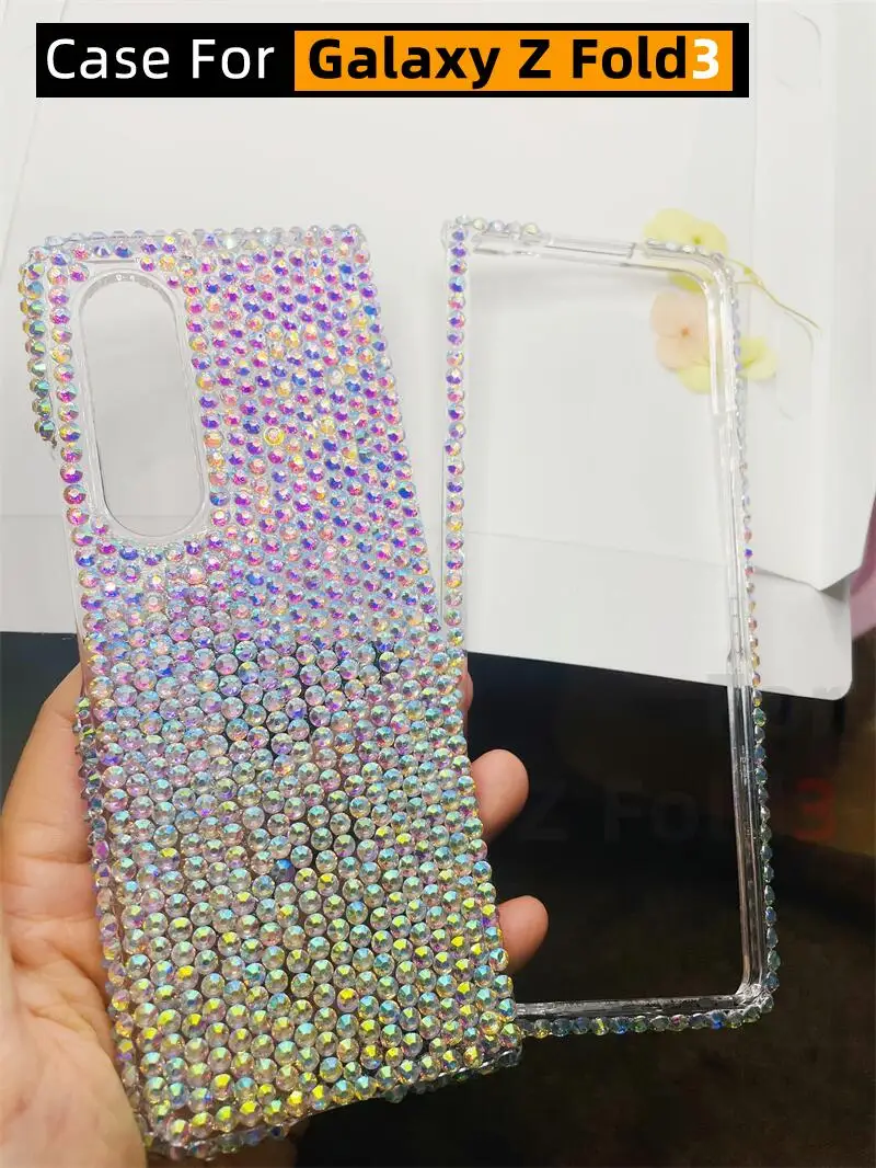 

Блестящий чехол для Samsung Galaxy Z Fold 3, чехол для Galaxy Z Fold3 5G, чехол для F9160, чехол W22