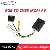rgb to cvbs signal 26 pin converter adapter for vw passat cc tiguan original rgb rearview camera aftermarket android headunit