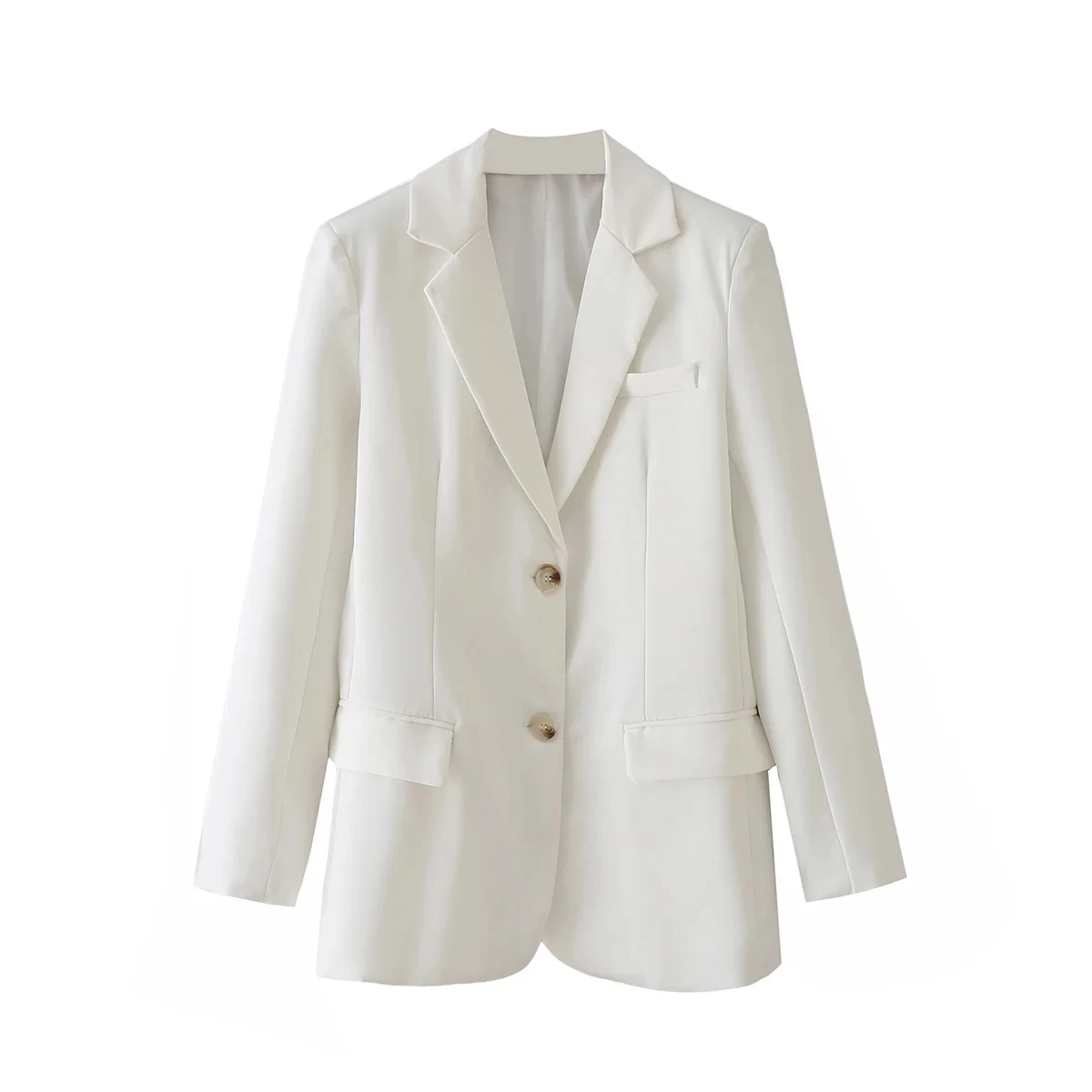 

Xitimeao Women Fashion Loose White Blazers Coat Vintage Long Sleeve Temperament OL Style Female Outerwear Chic Tops
