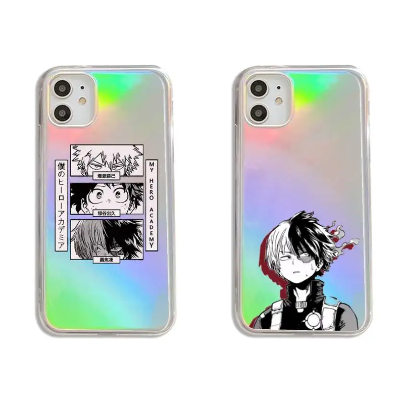 

My Hero Academia anime Phone Case Transparent for iPhone 7 8 11 12 se 2020 mini pro X XS XR MAX Plus