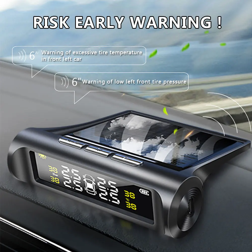 Лидер продаж онлайн миниатюрный датчик давления в шинах TPMS/монитор Солнечный