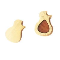 guitar picks iron pick box holder collector with 4pcs different wood picks mediator for guitar accessories parts guitar tool