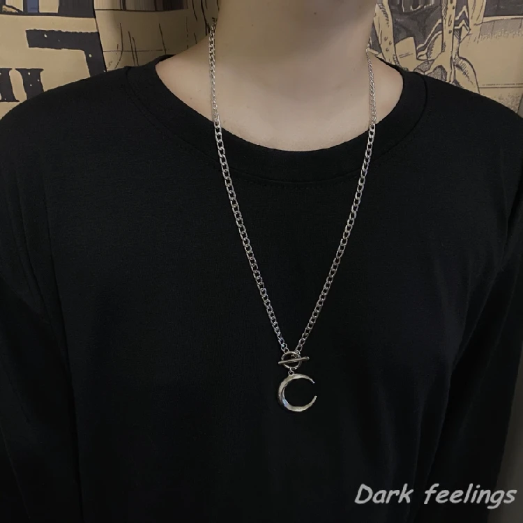 Ожерелье с цепочкой до ключиц в стиле Харадзюку стильное ретро ожерелье панк/Хай