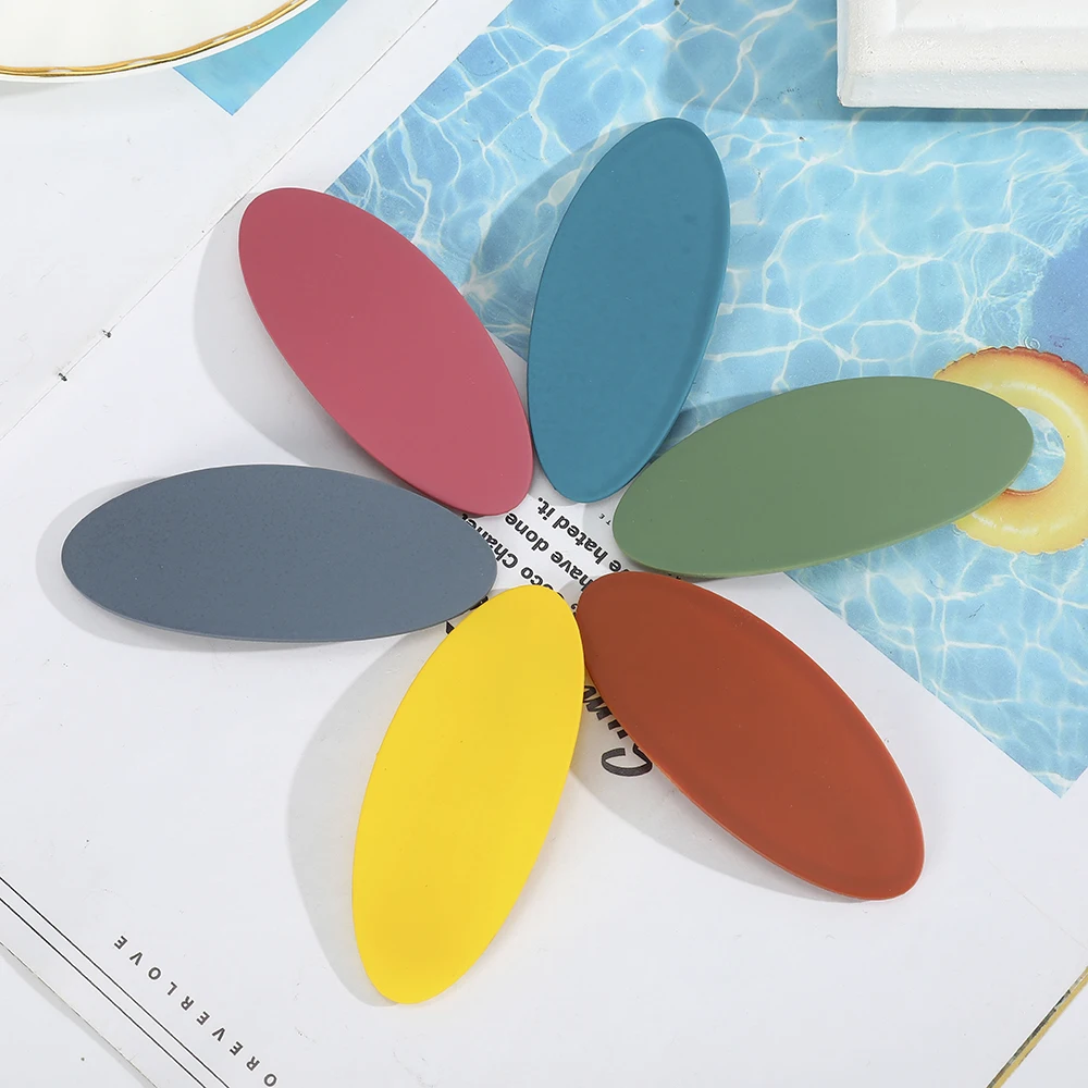 AWAYTR 6 шт./компл. геометрические аксессуары для волос девочек яркие цвета матовая