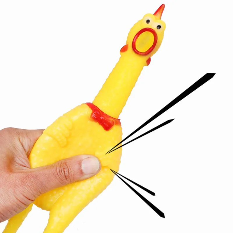 

17cm 31cm 40cm Screaming Chicken Dog Toys Squeeze Sound Pet Cat Toy Dogs Toys for Large Dogs Pet Toy Supplies Small Dogs