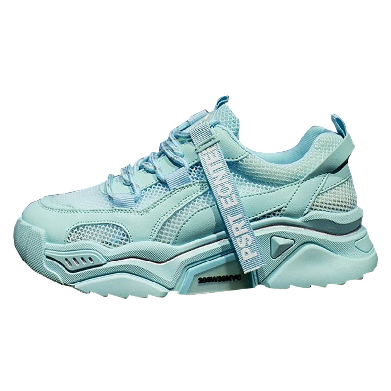 Кроссовки женские сетчатые Вулканизированная подошва повседневная обувь