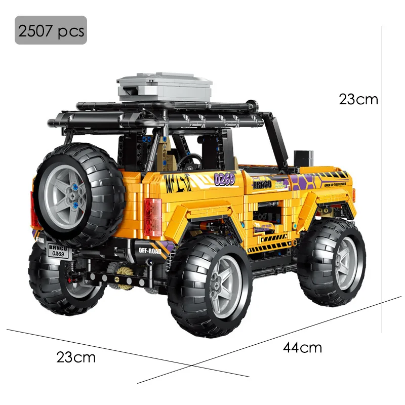 

New High tech MOC City SUV Off-road Car Assembling Model Building Blocks Brick 2507pcs Toy Gifts for Children