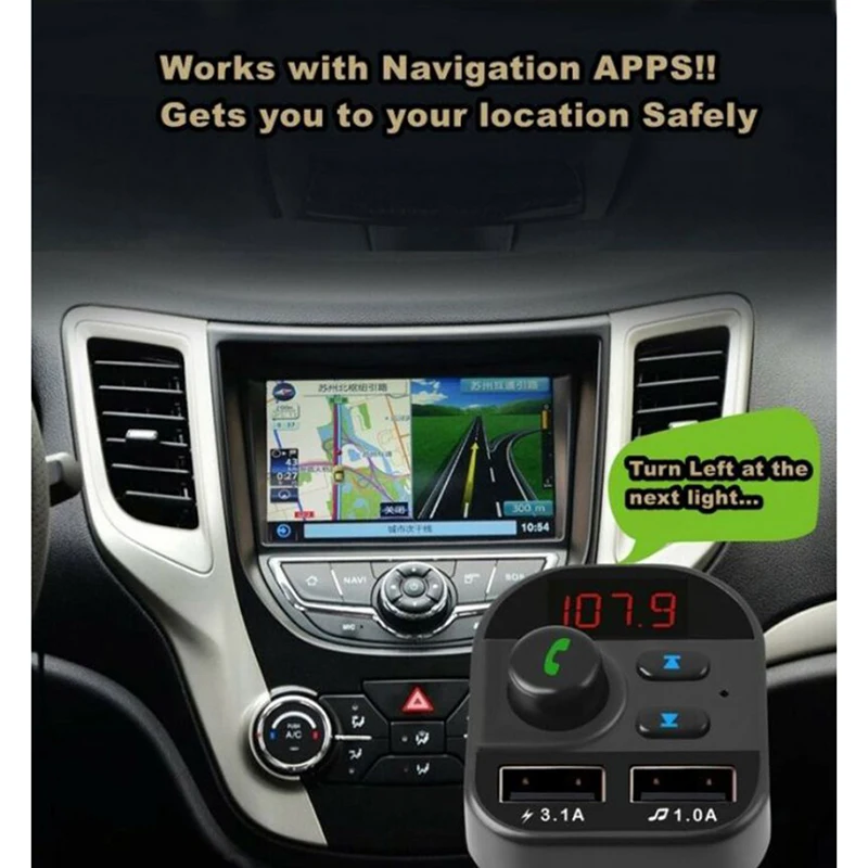 805E Bluetooth 5 1 новый стиль Автомобильный Mp3 плеер Подключаемая карта FM автомобильная