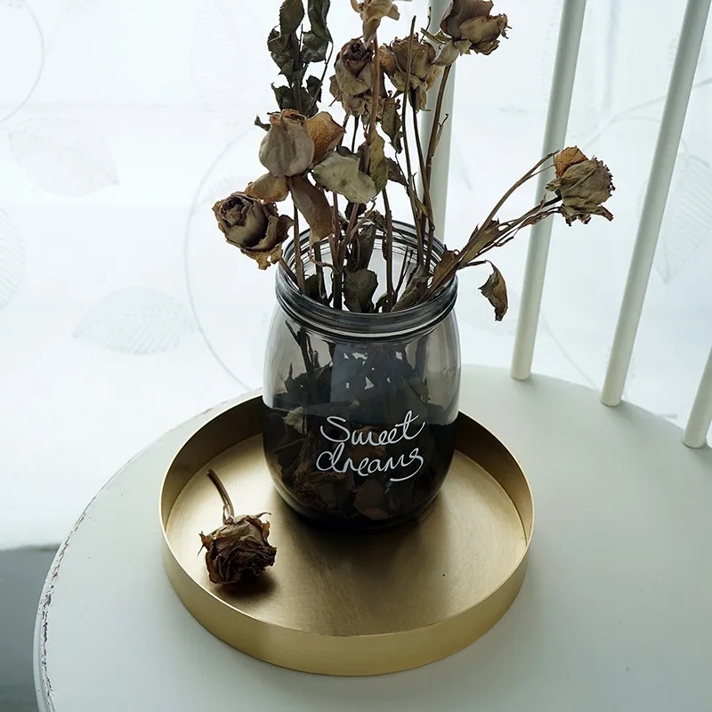 Tobs золотой Латунный поднос для украшения тортов и десертов матовая