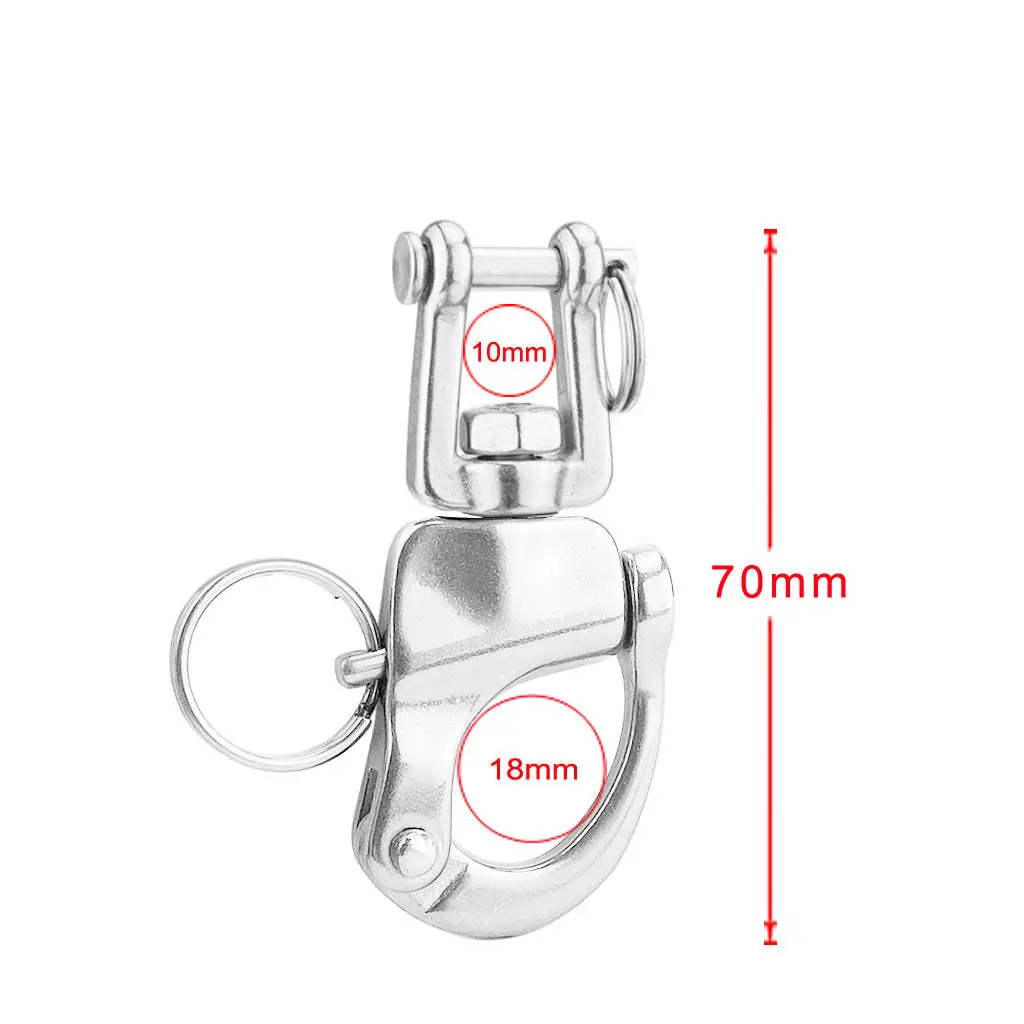 

Silver Rustproof New Boat Chain Swivel Snap Hook Shackle Marine Acccessories