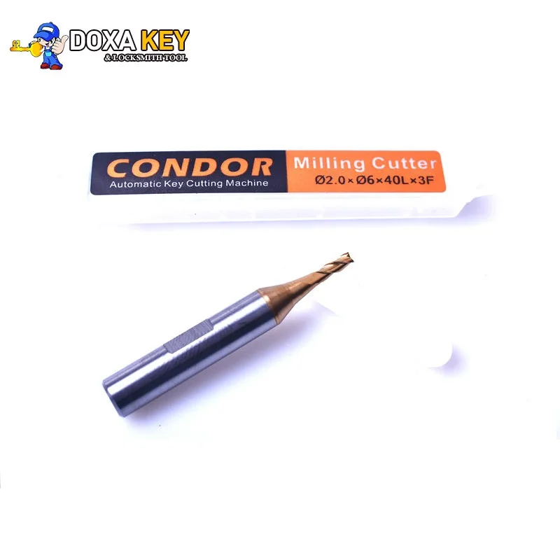 Твердосплавная фреза 2 0 мм 0*6*40 для IKEYCUTTER CONDOR машина резки ключей по металлу
