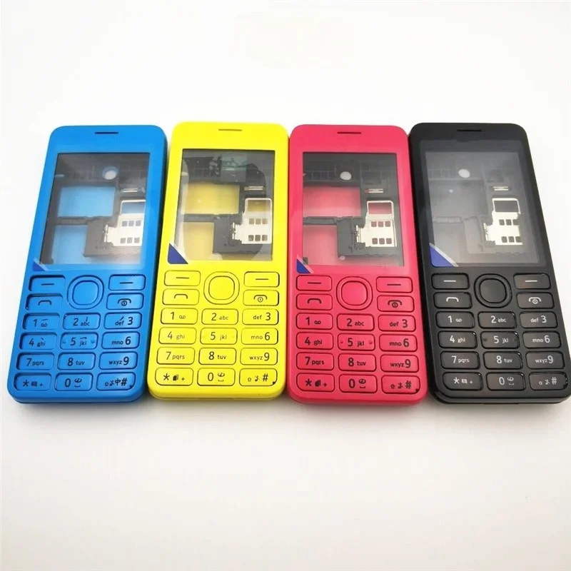 10 шт./лот полный корпус для Nokia Asha 206 2060 дверная рамка + задняя крышка аккумулятора