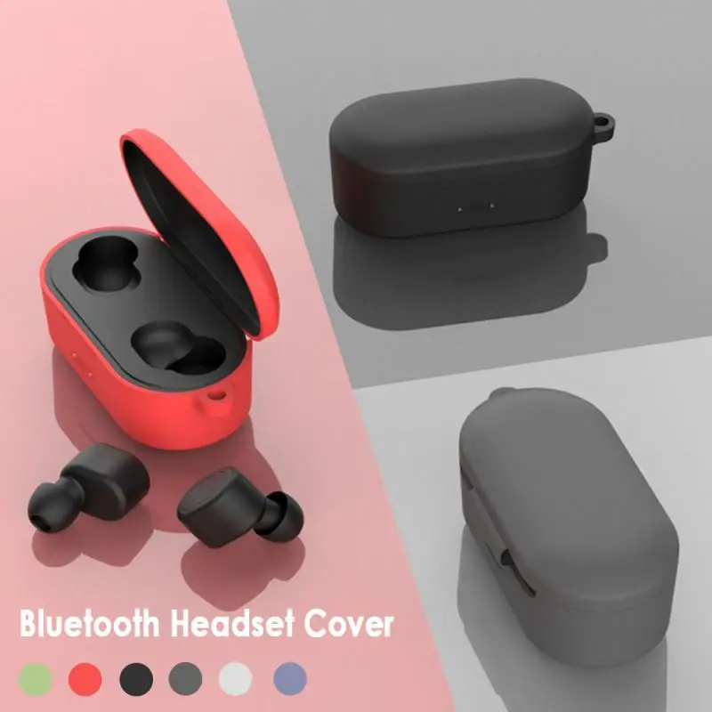 Силиконовый защитный чехол для наушников QCY T1S/QS2 Беспроводная Bluetooth гарнитура с