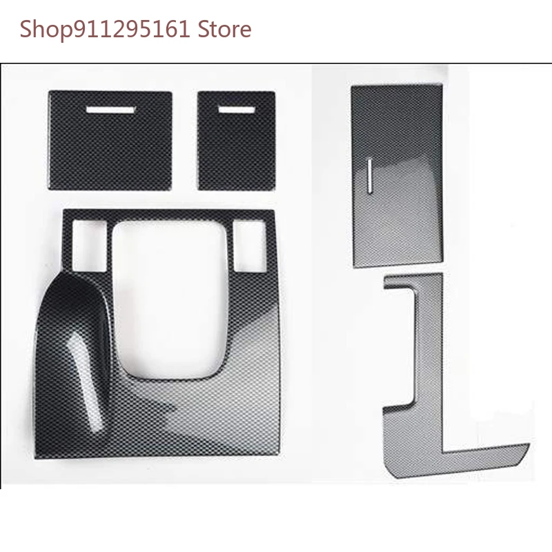 

For Honda Spirior 2009-2013 Left Hand Drive 5PCS Carbon Fiber ABS Car Gear Shift Knob Panel Frame Cover Trim Cover Car Styling