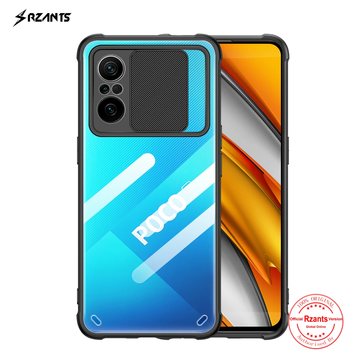 Чехол Rzants для Xiaomi POCO F3 Redmi K40 Pro MI 11i [Защита объектива] тонкий прозрачный Двойной