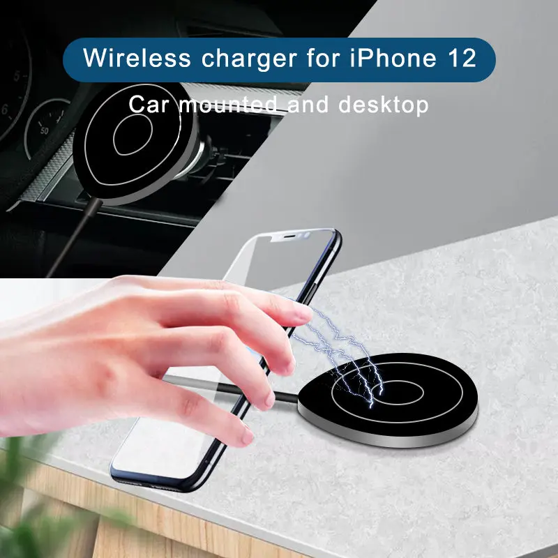 

Lovebay 15W Magnetic Wireless Charger Mount For iPhone 12 Pro Max 12Mini Fast Charging Car Airvent Wireless Charge For iPhone 12