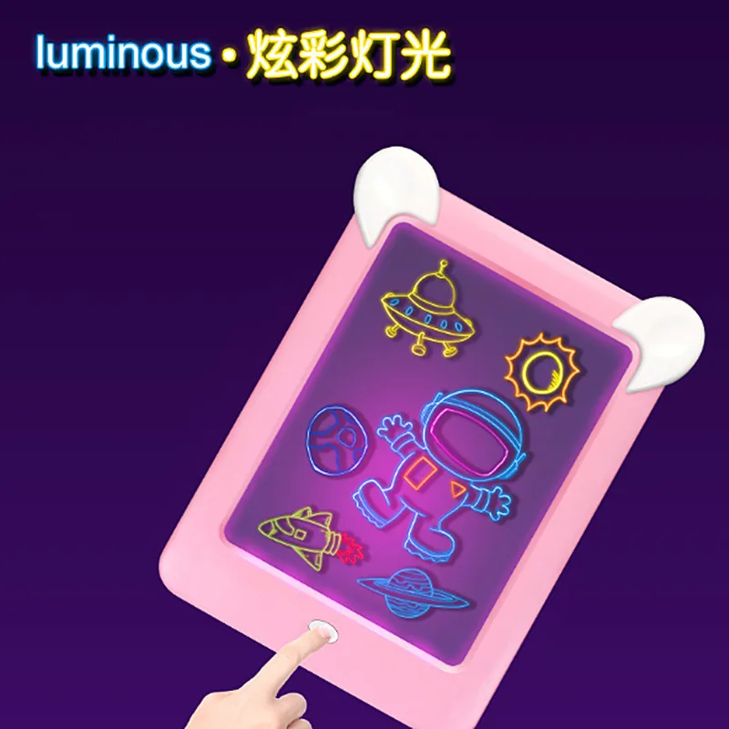 3D Magic Drawing Pad Children's LED Board Luminous Brain Development Toys Educational | Игрушки и хобби