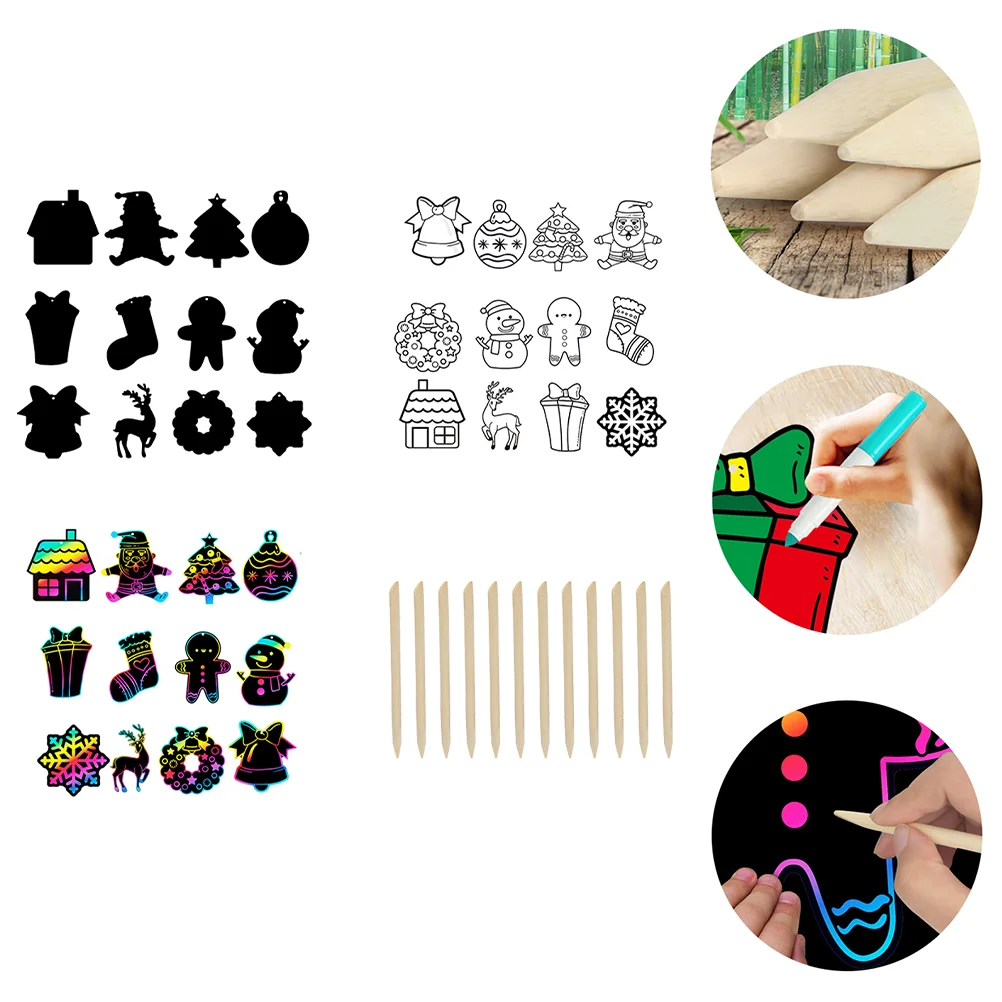 

2 набора рождественской бумаги для детского творчества