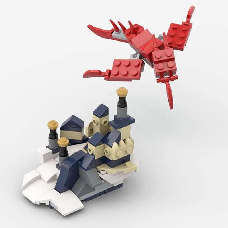 Город МОС серии миниатюрные Фэнтези Замок холмы украшения Сборная модель