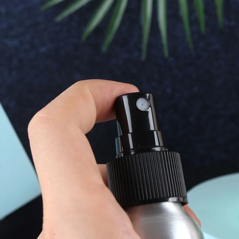 

40/50/100/150ml Leakproof Aluminum Fine Mist Spray Bottle Portable Travel Sunscreen Spray Bottle Refillable Cosmetic Container