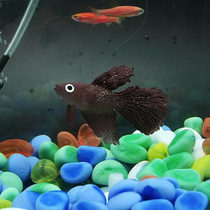 Искусственный силикон мягкий светящийся эффект Бетта аквариум Декор | Дом и сад