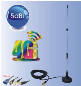 Магнитная штыревая антенна 5 дБи, 698-2700 МГц, 4G LTE, Wi-Fi роутер от AliExpress WW