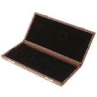solid wood bassoon reed case holder with internal thicken flannel for 10pcs reeds capacity