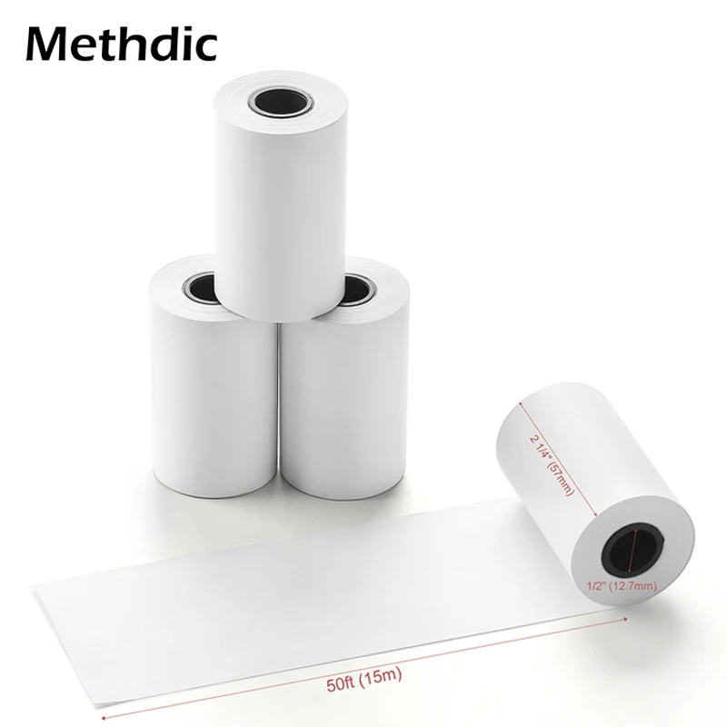 Термальная бумага methtic 2 1/4 &quotX 50&quot бумажная для кассового аппарата до 10