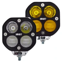 jaln7 car 40w led 4x4 work light motorcycle driving headlight square 3inch yellow white dc 12v 24v fog lamp offroad lada 4wd