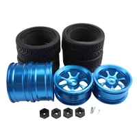 4pcs rc rubber tyres for wltoys 144001 and 118 116 110 rc buggy crawler onoff road car spare parts accs