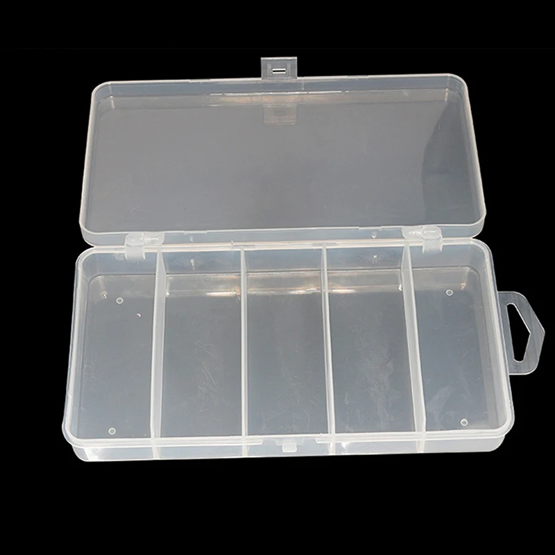

5 Compartments Fishing Tackle Boxes Fishing Lure Spoon Hook Bait Storage Case Fishing Box Accessories Tools
