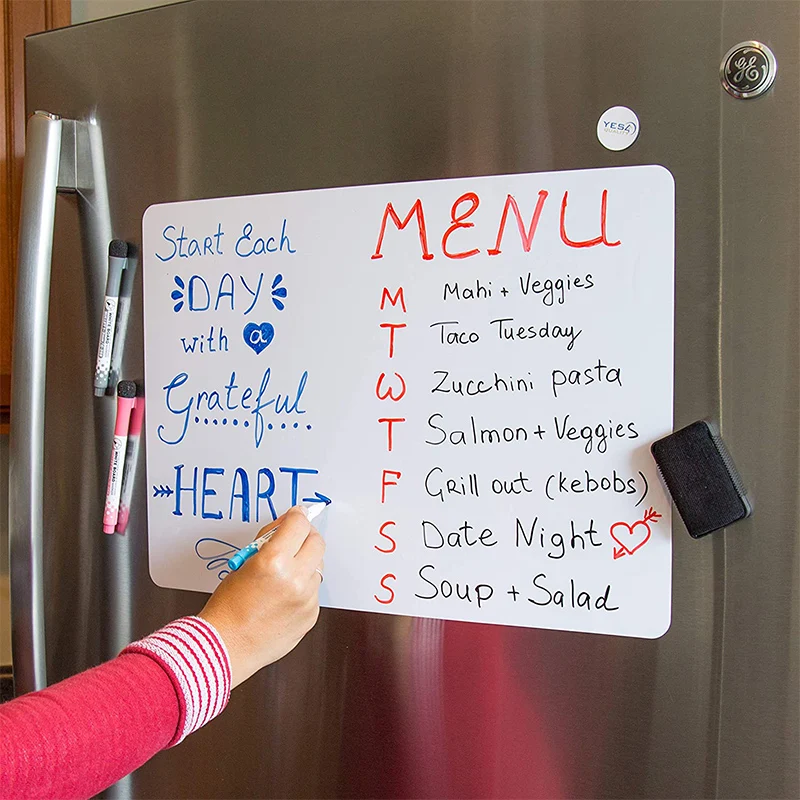 Magnetic Schedule Weekly Monthly Planner Soft Whiteboard Calendar Erase Board Magnet Fridge Stickers Memo Message Drawing Marker |