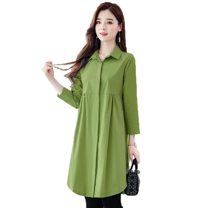 Женский однобортный Тренч однотонное повседневное пальто красного черного