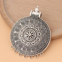 5pcslot tibetan silver large tribal multi strand connector charms pendants for necklace jewelry making accessories