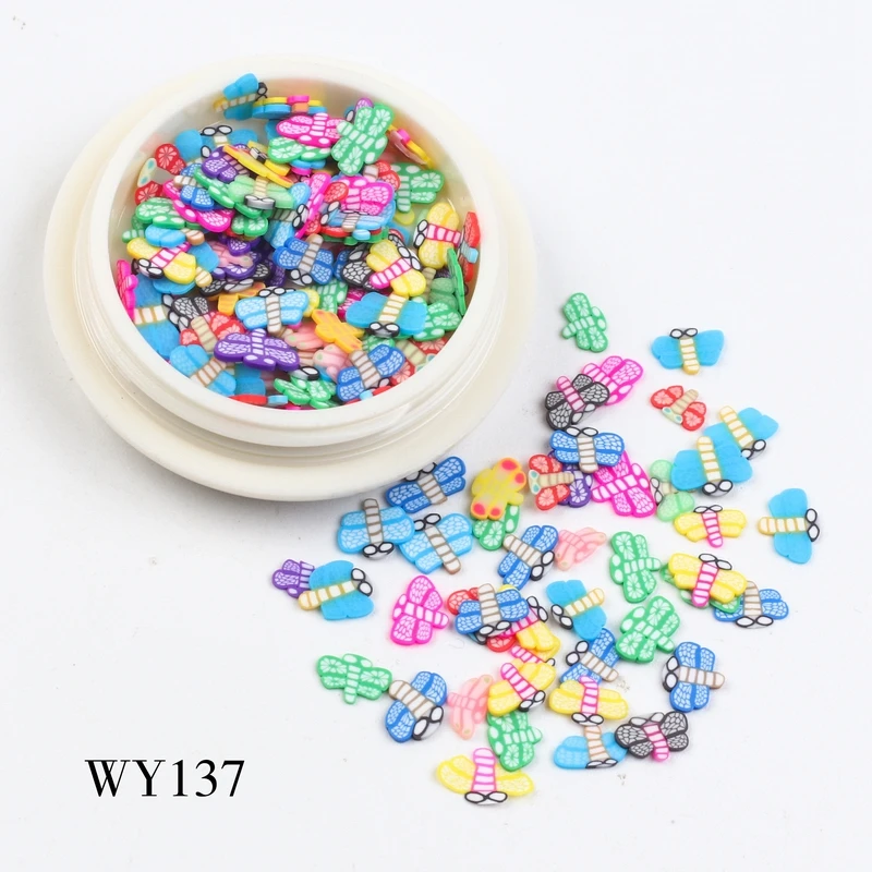 1 бутылка Мягкая Керамика дизайн ногтей украшения аксессуары поставки DIY 3d части