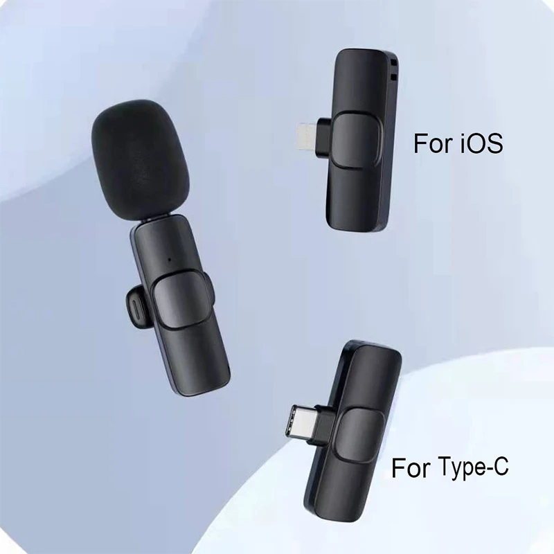 

Wireless Lavalier Microphone Portable Audio Video Recording Mic For IPhone Android Live Game Mobile Phone