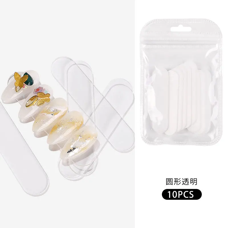 

Nail Art Display Strip Japanese Nail Art Acrylic Transparent Color Nail Display Board Nail Support Tool