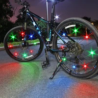 1pc bicycle light colorful mini led bike light with battery bike wheel spoke light running lights bike bicycle accessories