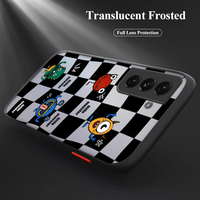 

Yellow Monster Soft Case For Samsung Galaxy S21 S22 S20 FE S10 S9 Ultra Plus S10e Note 20 ultra 10 9 Plus Phone Cover Case