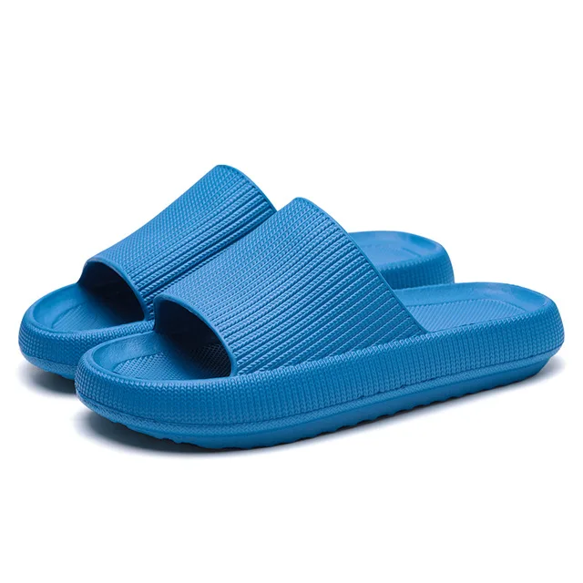 

2021 women's chunky thick-soled slippers indoor bathroom slippers soft baby non-slip household summer shoes