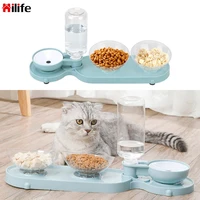 pet feeding bowl pet supplies food water feeder dispenser for dogs cats drinking double bowls high quality pets drinker