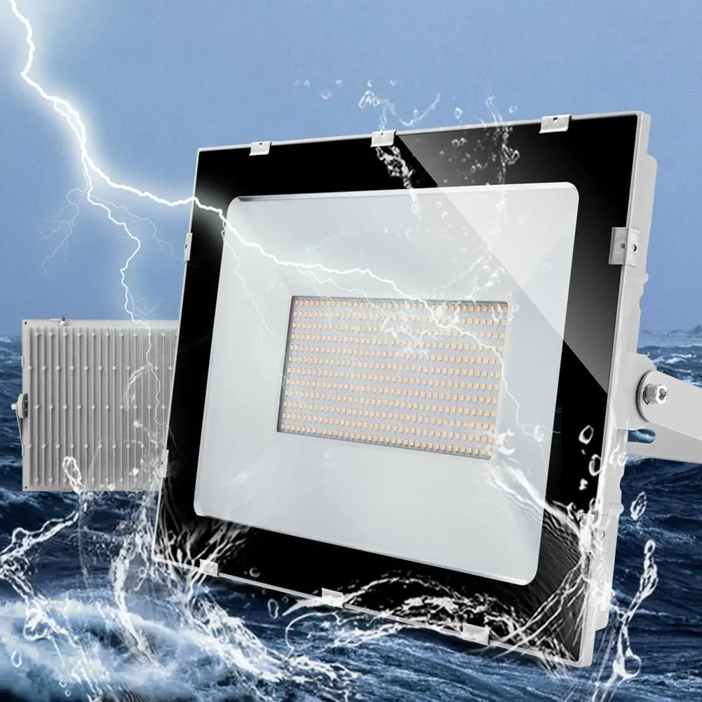 

LED Floodlight 300W 220V Ultra-Thin Flood Light Outdoor Wall Projector Reflector Landscape Greening Road Lighting 425*323*51mm