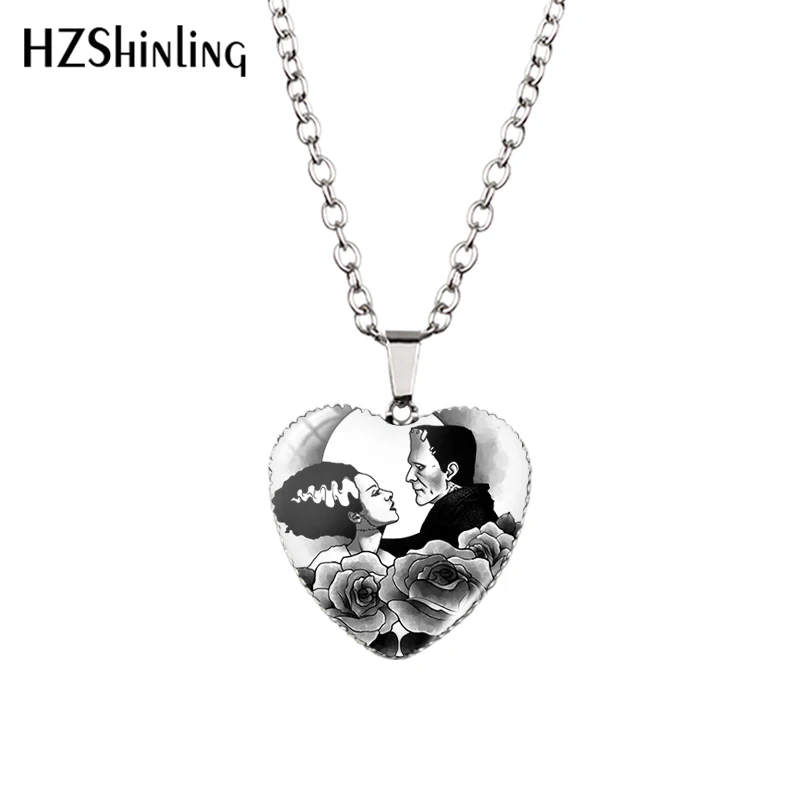 Новинка 2018 ожерелье ручной работы с кулоном в виде сердца френченштейна раньше