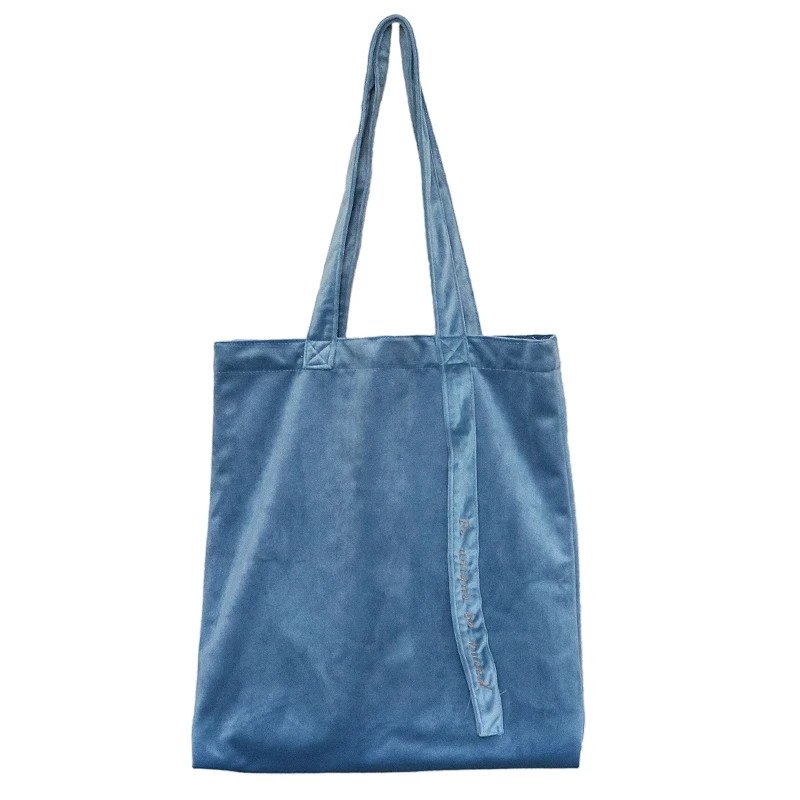 Бархатная сумка Youda на плечо с лентой в винтажном стиле нежная женская вышивкой