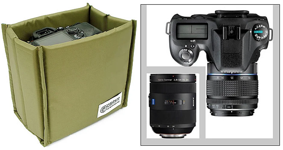 Roadfisher маленькая Водонепроницаемая складная сумка для камеры вставка