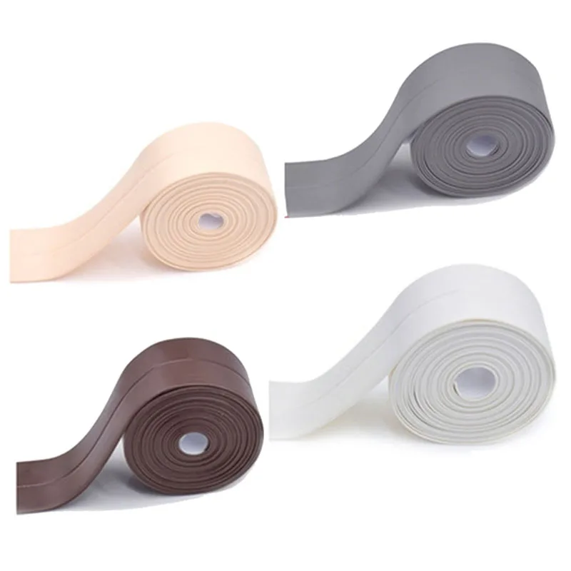 

3.2mx22mm Bathroom Shower Sink Bath Sealing Strip Tape White PVC Self Adhesive Waterproof Wall Sticker For Bathroom Kitchen