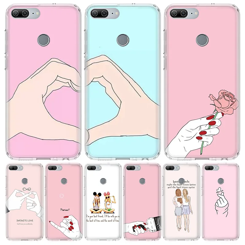 Чехол для телефона best sisters and friend Huawei Honor Y5 Y6 Y7 Y9 9 10 20 Lite Pro 10i 20i V20 30 7A 7X 8S 8X 8A 9X 2019